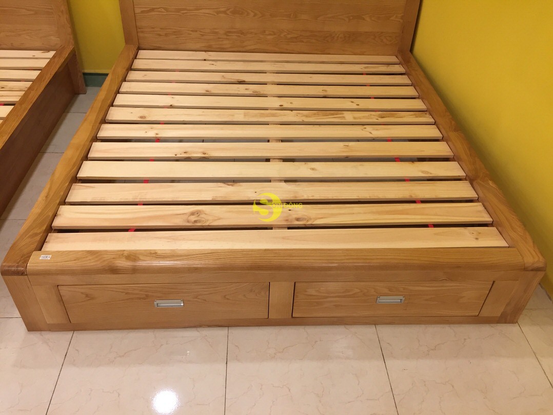 Giường ngủ gỗ sồi 1m8 – LCMGN06 (Ảnh 4)