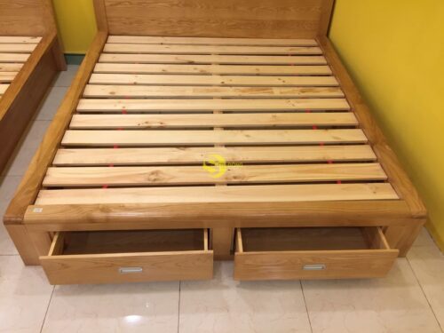 Giường ngủ gỗ sồi 1m8 - LCMGN06 - Ảnh 8