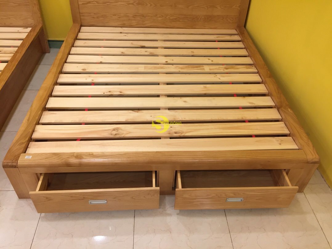 Giường ngủ gỗ sồi 1m8 – LCMGN06 (Ảnh 5)