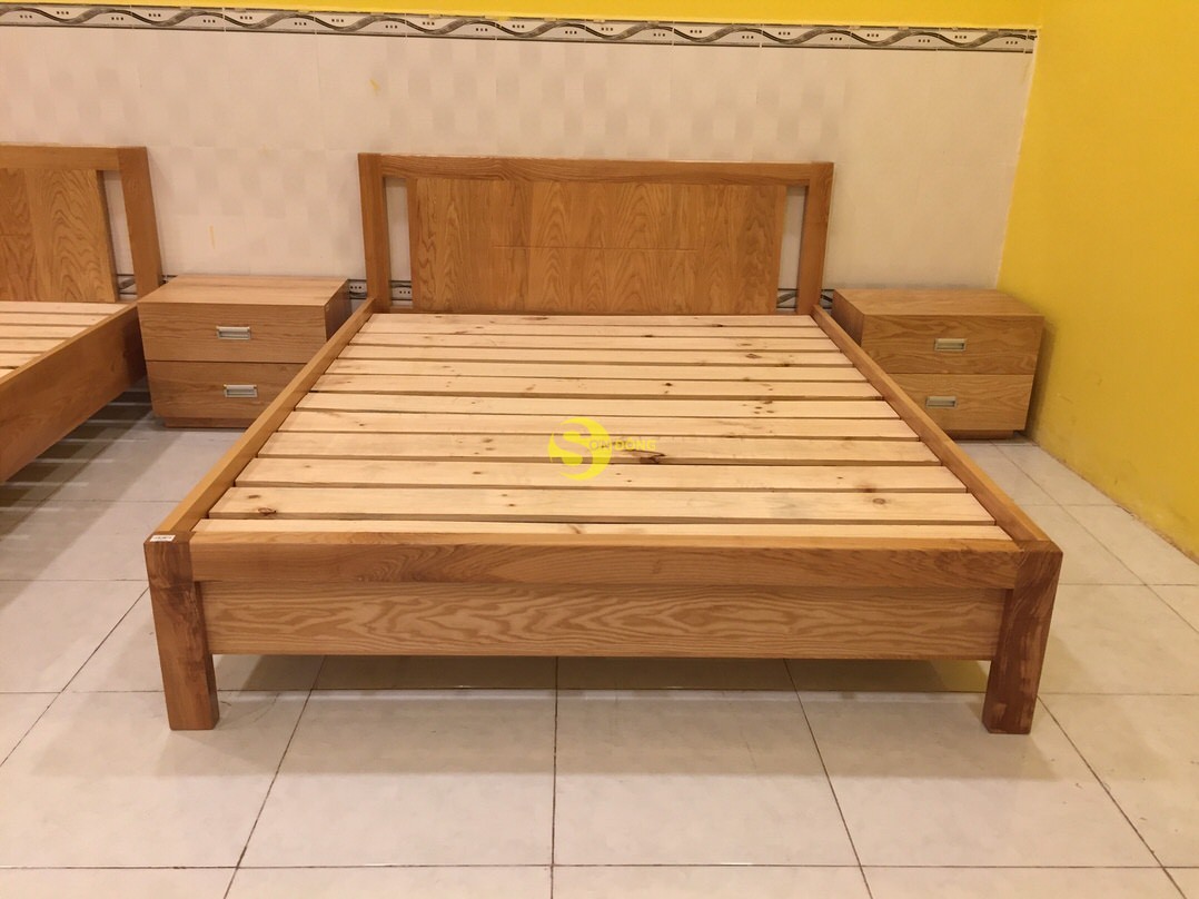 Giường ngủ gỗ sồi kiểu nhật 1m6 – LCMGN11 (Ảnh 1)