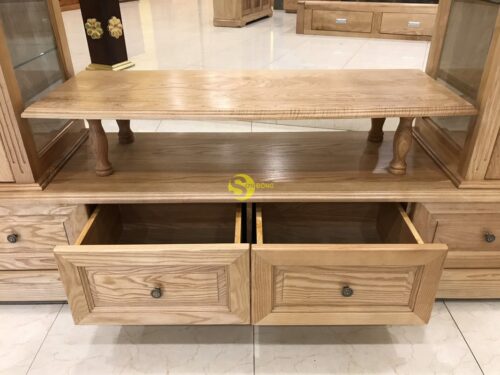 Tủ tivi lệch gỗ sồi 2m LCMKE16 - Hình ảnh 2