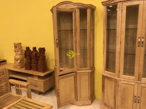 Tủ rượu lục giác gỗ sồi 0,9m - LCMTR01 - Hình ảnh 2