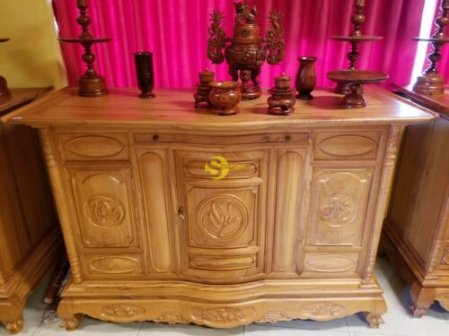 Tủ thờ tâm phúc đức 1,97m SD335 - Hình ảnh 4