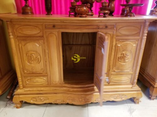 Tủ thờ tâm phúc đức 1,97m SD335 - Hình ảnh 2