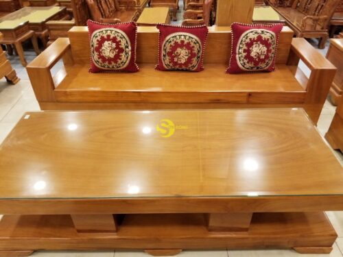 Bộ sofa kiểu Nhật gõ đỏ 6 món BBG431 - Ảnh 12