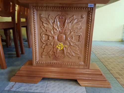 Cặp chân bàn ăn chạm vuông-CBA03 - Hình ảnh 3