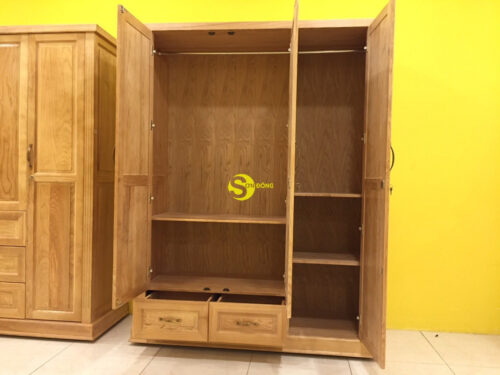 Tủ quần áo gỗ sồi LCMTU03