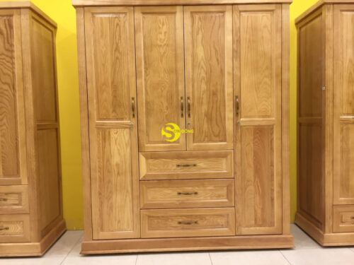 Tủ quần áo gỗ sồi LCMTU04