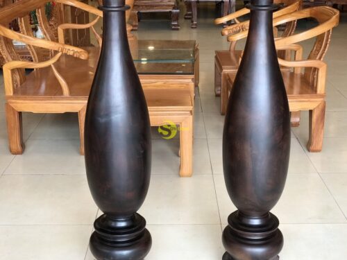 Lục bình tỳ bà gỗ chiu liu 1m4 - LB514 - Ảnh 6