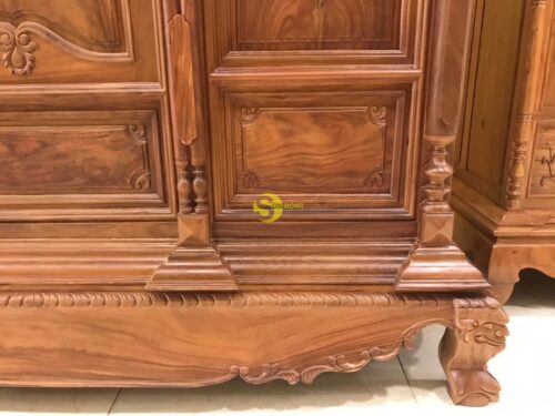Tủ thờ cẩm lai bụng phẳng Nam Bộ - SD330 - Hình ảnh 5