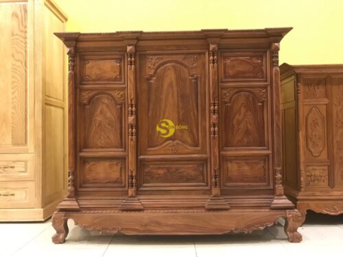 Tủ thờ cẩm lai bụng phẳng Nam Bộ - SD330 - Hình ảnh 2