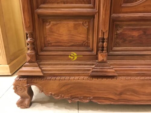 Tủ thờ cẩm lai bụng phẳng Nam Bộ - SD330 - Hình ảnh 11