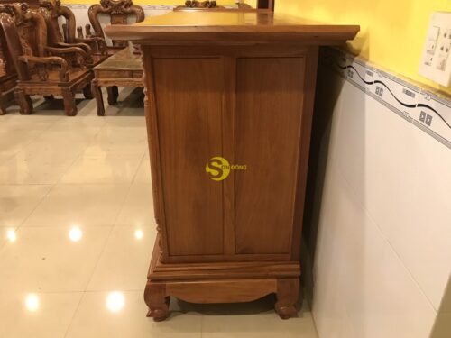 Tủ thờ gõ đỏ tam đa lắp ráp, mặt bầu 1,97m - SD792 - Hình ảnh 3