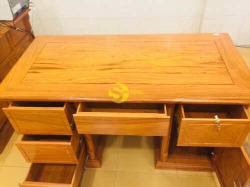 Bàn làm việc gỗ đỏ 1,2m BLV120 - Hình ảnh 5