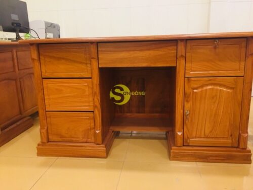 Bàn làm việc gỗ đỏ 1,2m BLV120 - Hình ảnh 3