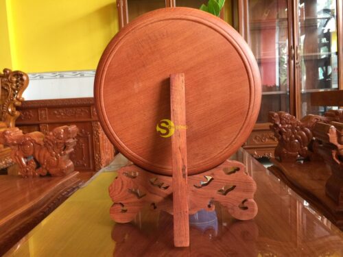 Đĩa lý ngư vọng nguyệt gỗ hương 32 DLN32 - Hình ảnh 3