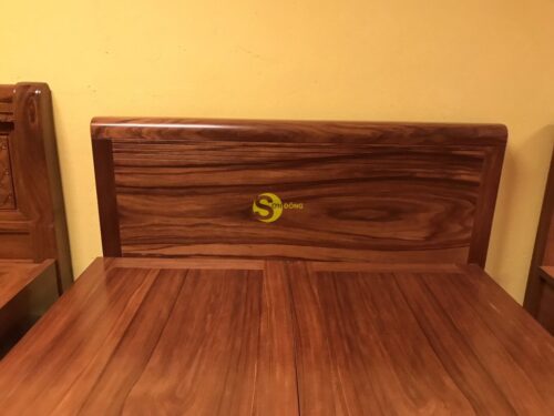 Giường ngủ cẩm lai trơn giá rẻ1m6 GCL001 - Ảnh 5