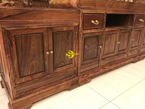 Tủ tivi gỗ cẩm lai cao cấp TTV090