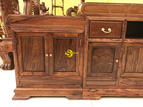 Tủ tivi gỗ cẩm lai cao cấp TTV090