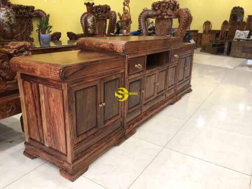 Tủ tivi gỗ cẩm lai cao cấp TTV090