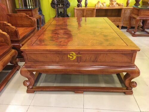 Bộ Bàn Ghế Ngọc Anh Gỗ Chun 3D Gỗ Giáng Hương Lào - BBG440 - Hình ảnh 4