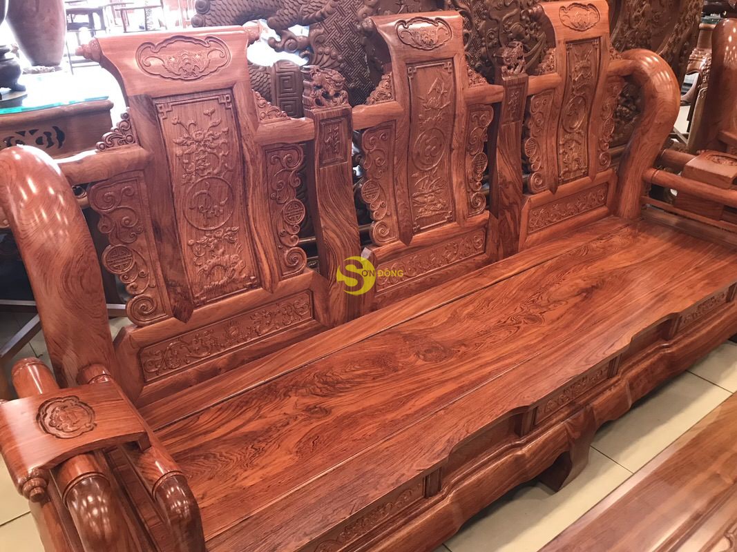 Bộ bàn ghế tần thuỷ hoàng gỗ hương đá tay 12, 6 món – BBG457 (Ảnh 3)
