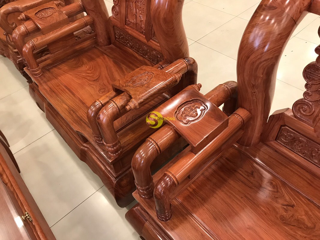 Bộ bàn ghế tần thuỷ hoàng gỗ hương đá tay 12, 6 món – BBG457 (Ảnh 7)
