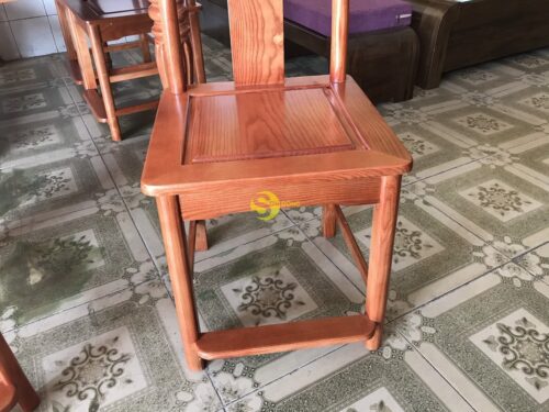 Bộ bàn ăn gỗ sồi nga 6 ghế chữ thọ bàn vuông BBA5536V - Hình ảnh 10