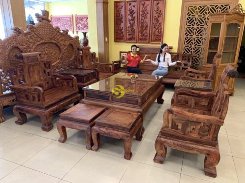 Bộ bàn ghế sơn thủy gỗ cẩm lai 10 món chân 14 - BBG1442 39 BBG1442 13 2