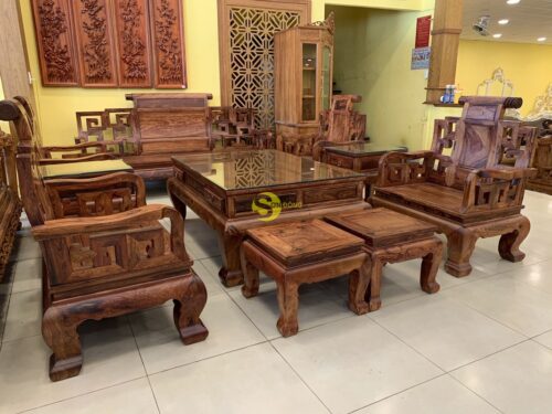 Bộ bàn ghế sơn thủy gỗ cẩm lai 10 món chân 14 - BBG1442 33 BBG1442 19 2