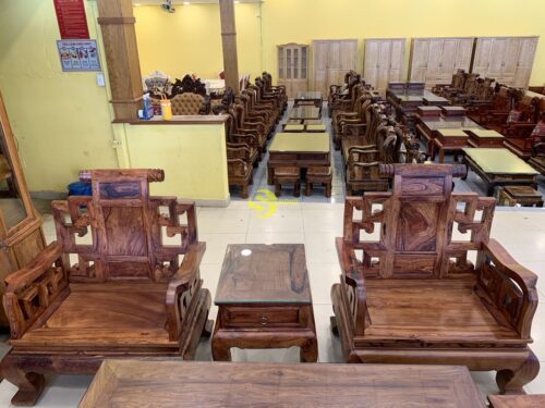 Bộ bàn ghế sơn thủy gỗ cẩm lai 10 món chân 14 - BBG1442 26 BBG1442 5 3