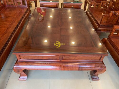 Bộ bàn ghế sơn thuỷ Nu Chun Giáng Hương Lào chân 12 - BBG495 - Hình ảnh 17
