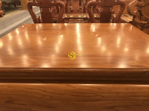 Sập nằm gõ đỏ 1.8m x 2.37m chân 26 - SN211 - Hình ảnh 7