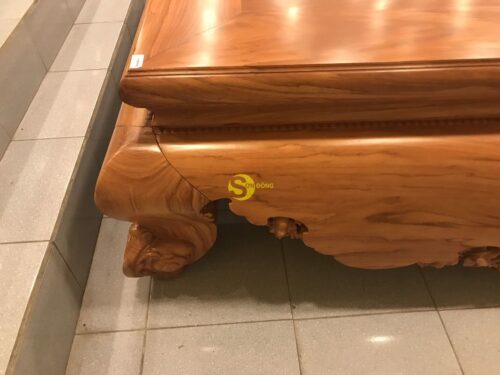 Sập nằm gõ đỏ 1.8m x 2.37m chân 26 - SN211 - Hình ảnh 5
