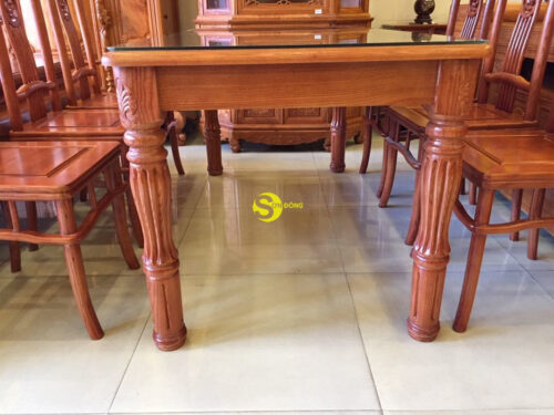 Bộ bàn ăn gỗ sồi truyền thống BBA5526V