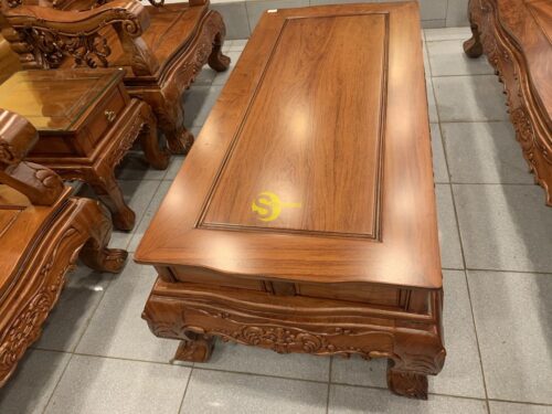 Bộ bàn ghế hoàng gia hương đá 06 món mẫu mới 2019 - BBG347 - Hình ảnh 13