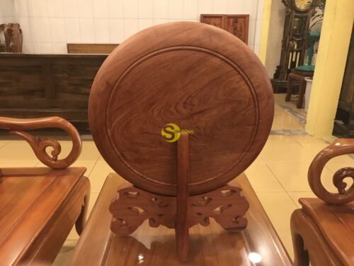 Đĩa tứ linh gỗ hương 40cm DTL40 - Hình ảnh 4
