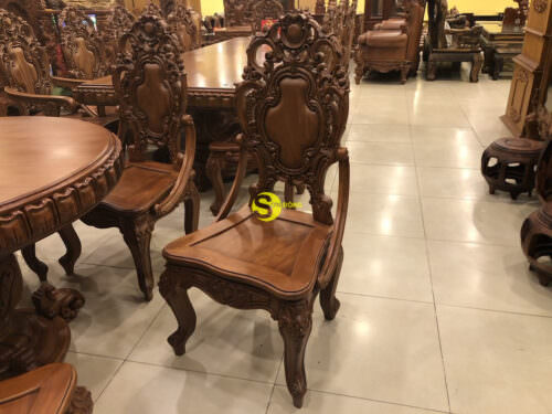 Bộ bàn ghế trong gỗ gõ đỏ cao cấp BBA113
