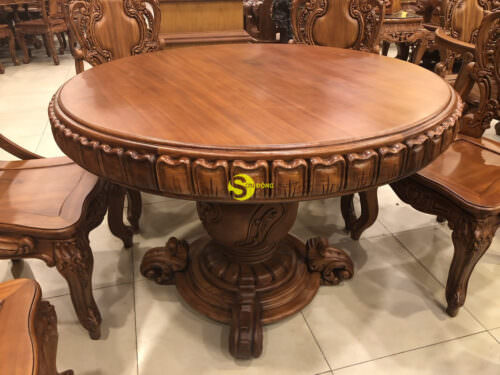 Bộ bàn ghế trong gỗ gõ đỏ cao cấp BBA113