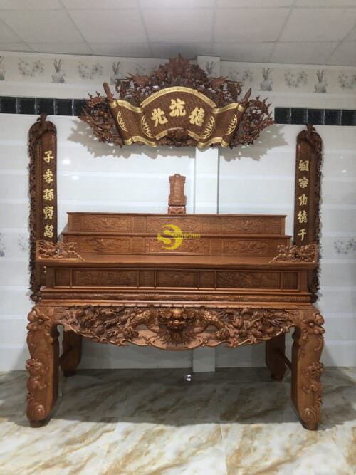 Mẫu phòng thờ gia tiên sang trọng MPT001 - Hình ảnh 2