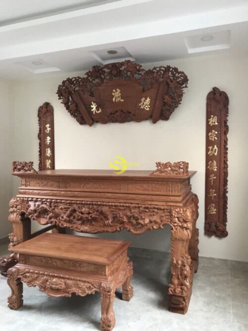 Mẫu phòng thờ tổ tiên đẹp 2020  MPT002 - Ảnh 2