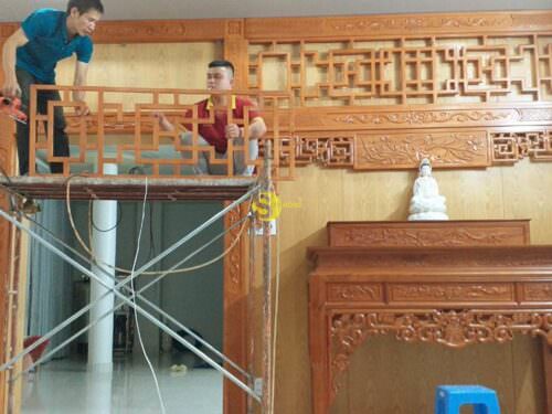 Mẫu phòng thờ phật trang nghiêm MPT004 - Ảnh 3
