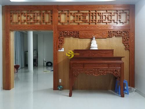 Mẫu phòng thờ phật trang nghiêm MPT004 - Ảnh 2