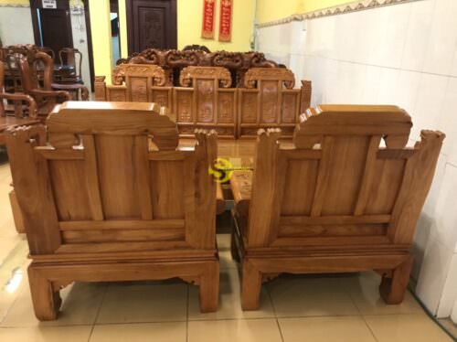 Bộ Bàn Ghế Gỗ Gõ Đỏ Hộp Trương Voi 6 Món - BBG07 Siêu Bền - Hình ảnh 14