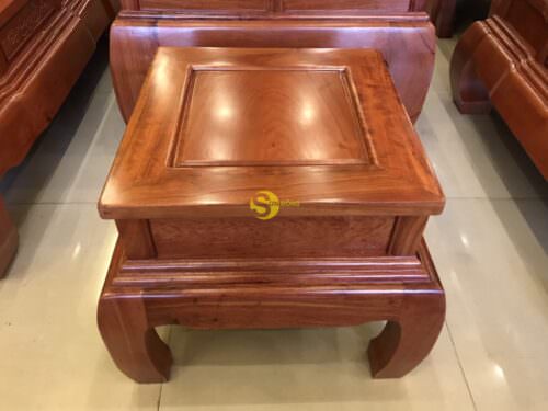 Bàn Ghế Gỗ Tần Thủy Hoàng Hương Đá Cột Liền 14cm VIP BBG458 - Ảnh 4