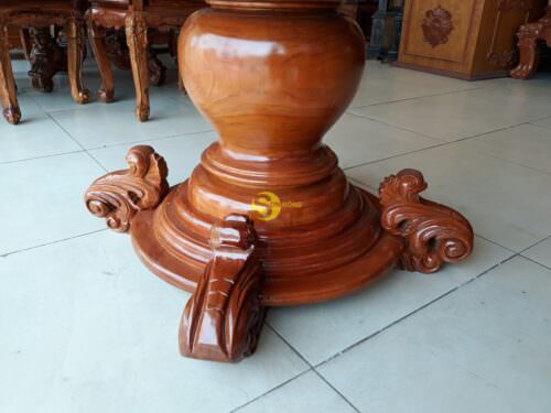 Chân bàn ăn tròn gỗ gõ đỏ - CB005 - Hình ảnh 7