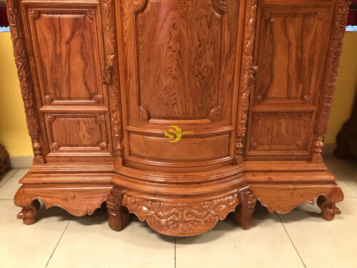 Tủ thờ hương đá trơn bụng phệ 1.76m SD35 - Hình ảnh 5