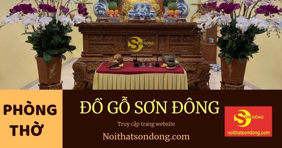 bộ bàn ghế phòng thờ