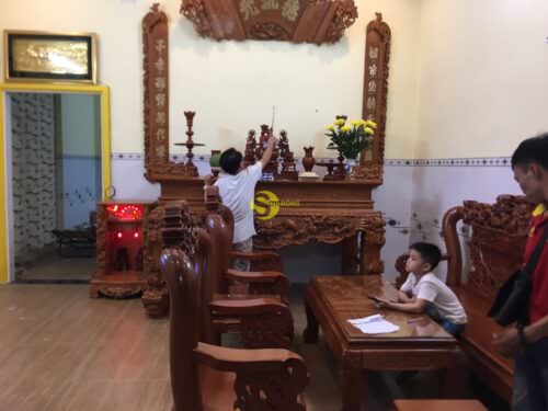 Mẫu phòng thờ hợp phong thuỷ MPT008 - Ảnh 4
