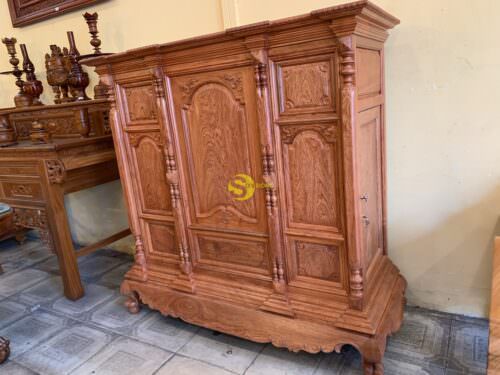 Tủ thờ hương đá trơn vuông 1.53m SD36 - Hình ảnh 7